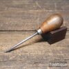 Vintage Leatherworking 3/16” Awl Hardwood Handle - Refurbished