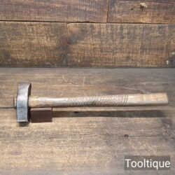 Attractive Antique Masons Rounded Straight Pein Hammer - Refurbished
