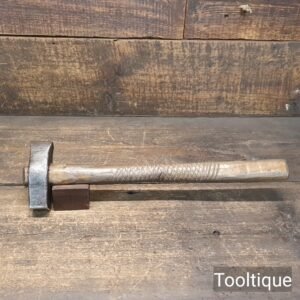 Attractive Antique Masons Rounded Straight Pein Hammer - Refurbished