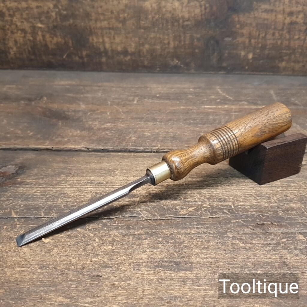 Vintage English 3/8” Carpenters Forged Steel Bevel Edge Chisel - Refurbished