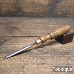 Vintage English 3/8” Carpenters Forged Steel Bevel Edge Chisel - Refurbished