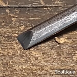 Vintage English 3/8” Carpenters Forged Steel Bevel Edge Chisel - Refurbished