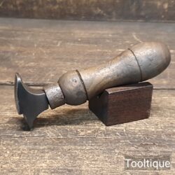 Vintage Leatherworking Creasing Iron Ashwood Handle - Good Condition