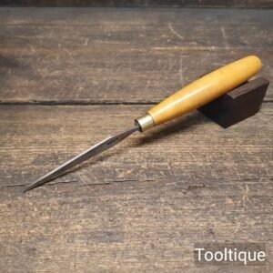 Vintage 3/16” Marples & Sons Firmer Chisel Boxwood Handle - Refurbished For Use