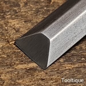 Vintage English 3/8” Carpenters Forged Steel Bevel Edge Chisel - Refurbished