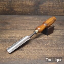 Vintage 7/8” F.G Pearson Sheffield Acute Forged Steel Gouge Chisel - Refurbished
