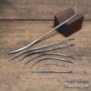 7 No: Vintage Curved Crafting Cast Steel Needles - Refurbished Ready To Use