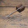 7 No: Vintage Curved Crafting Cast Steel Needles - Refurbished Ready To Use