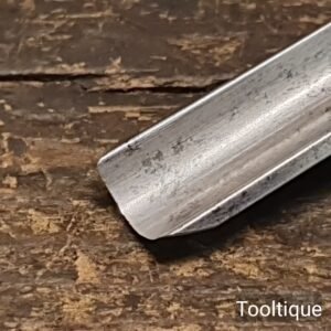 Antique 7/16” I&H Sorby Carpenters Forged Steel Gouge Chisel - Refurbished