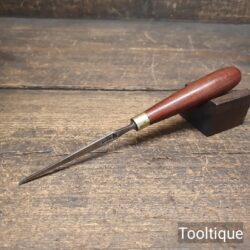 Vintage I. Sorby 1/16” Wide Firmer Chisel Mahogany Handle - Refurbished