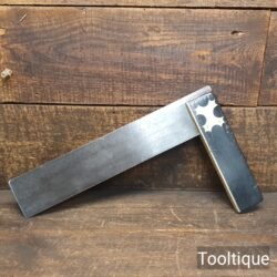 Vintage Carpenters Ebony & Brass 12” Square - Refurbished Ready To Use