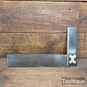Vintage Carpenters Ebony & Brass 12” Square - Refurbished Ready To Use