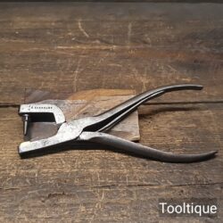 Vintage George Barnsley No: 5 Leathering Punching Hole Pliers - Good Condition