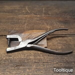 Vintage George Barnsley No: 5 Leathering Punching Hole Pliers - Good Condition