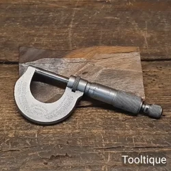 Vintage Moore & Wright England 0-1” No: 961 Engineers Imperial Micrometer