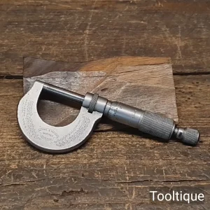 Vintage Moore & Wright England 0-1” No: 961 Engineers Imperial Micrometer