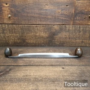 Vintage Gilpin Carpenters Drawknife 11” Cutting Edge & Egg-Shaped Handles - Refurbished