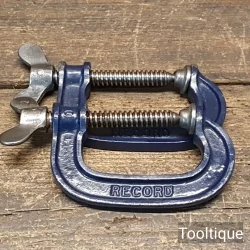 Vintage Pair of 2” Record Tools Course Thread Wingnut G. Clamps - Refurbished