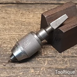 Vintage Indestro Mfg. Co. Chicago USA Carpenters Hand Brace to Drill Chuck Adapter