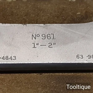 Vintage 1-2” Moore & Wright No: 961 Engineers Imperial Micrometer in Case