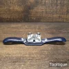 Vintage Record No: 0151R Curved Soled Screw Adjustment Spokeshave - Refurbished
