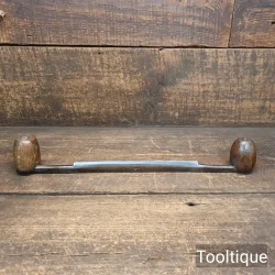 Vintage Woodworking Drawknife with Egg Shaped Handles - Fully Refurbished