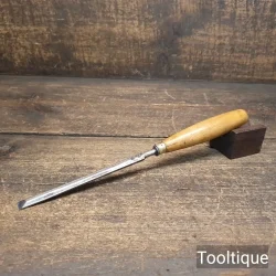 Vintage English 3/8 Bevel Edge Chisel Boxwood Handle - Fully Refurbished