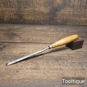 Vintage English 3/8 Bevel Edge Chisel Boxwood Handle - Fully Refurbished