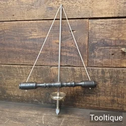 Vintage Antique Jeweller’s Ebony Brass Bow Drill - Good/Fair Condition