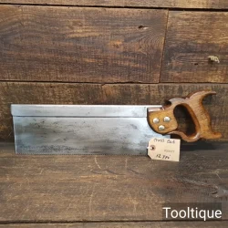 Vintage 1960’s English 14” Steel Back Bench Saw 12 TPI - Sharpened Refurbished