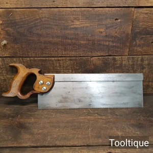 Vintage 1960’s English 14” Steel Back Bench Saw 12 TPI - Sharpened Refurbished