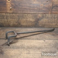 Antique Hand forged Steel Coopers Flagging Iron - Good Condition