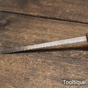 Vintage Footprint Sheffield Beechwood Brass Padsaw - Sharpened Ready To Use