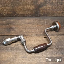 Antique Quality Rosewood Handled Unmarked Carpenters Brace - Refurbished