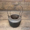 Antique Baldwin No: 3/0 Cast Iron Glue Pot - Cleaned Ready For Use