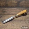 Vintage 1” Marples Shamrock Forged Steel Carpenters Gouge Chisel - Refurbished