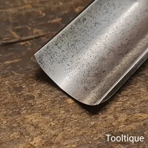 Vintage 1” Marples Shamrock Forged Steel Carpenters Gouge Chisel - Refurbished