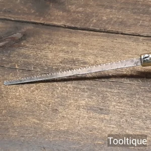 Vintage English Beechwood & Brass Padsaw - Sharpened Ready To Use