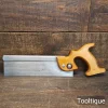 Vintage 10” Spear & Jackson 1930’s Leapfrog Steel Back Dovetail Saw - Fully Refurbished