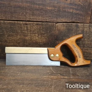 Vintage 8” Spear & Jackson Brass Back 20 Tpi Dovetail Saw - Fully Refurbished