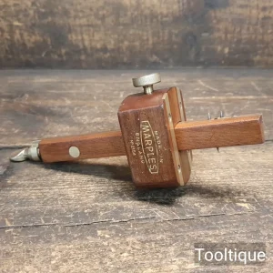 Vintage Marples Mahogany & Brass Screw Adjustment Mortice Gauge - Refurbished Vintage Marples Mahogany & Brass Screw Adjustment Mortice Gauge - Refurbished