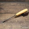 Vintage 5/16” Groverner Brand Woodcarving Spoon Bit Chisel