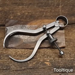 Vintage Moore & Wright 5” Silver Steel Outside Spring Dividers - Good Condition