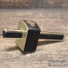 Antique Ebony & Brass Carpenters Mortice Gauge - Refurbished Ready To Use