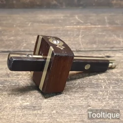 Rare Vintage Edward Preston Rosewood & Brass Mortice Gauge - Refurbished