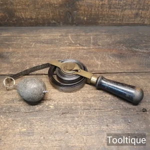 Vintage Chesterman 50 ft Steel Plumb Depth Tape Measure - Refurbished