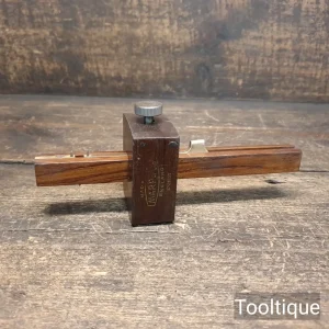 Vintage Marples Mahogany Brass Mortice Gauge - Refurbished Ready To Use