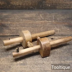 Vintage Beechwood Marking and Cutting Gauges - Good Condition