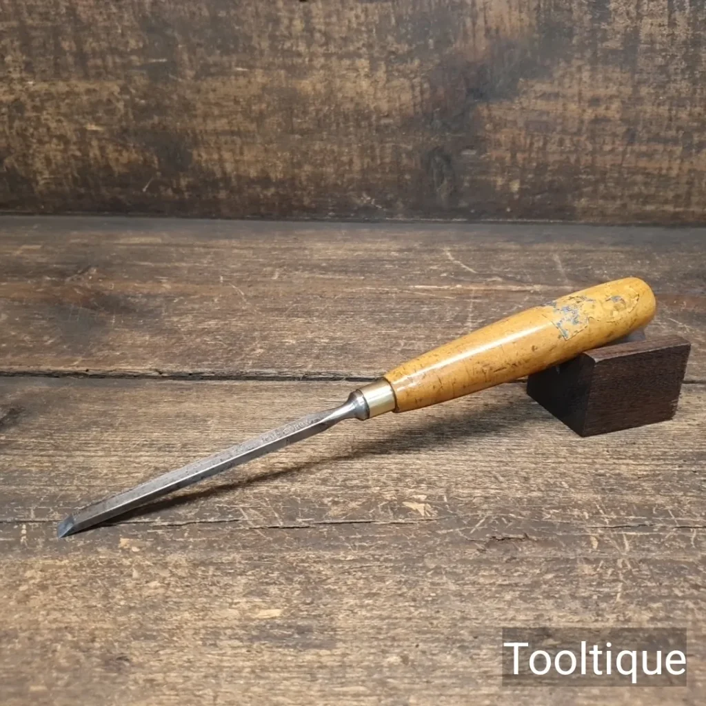 Vintage ¼” Robert Sorby Firmer Chisel Boxwood Handle - Refurbished