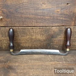 Vintage Blacksmith Made Drawknife Rosewood Handles - Refurbished
